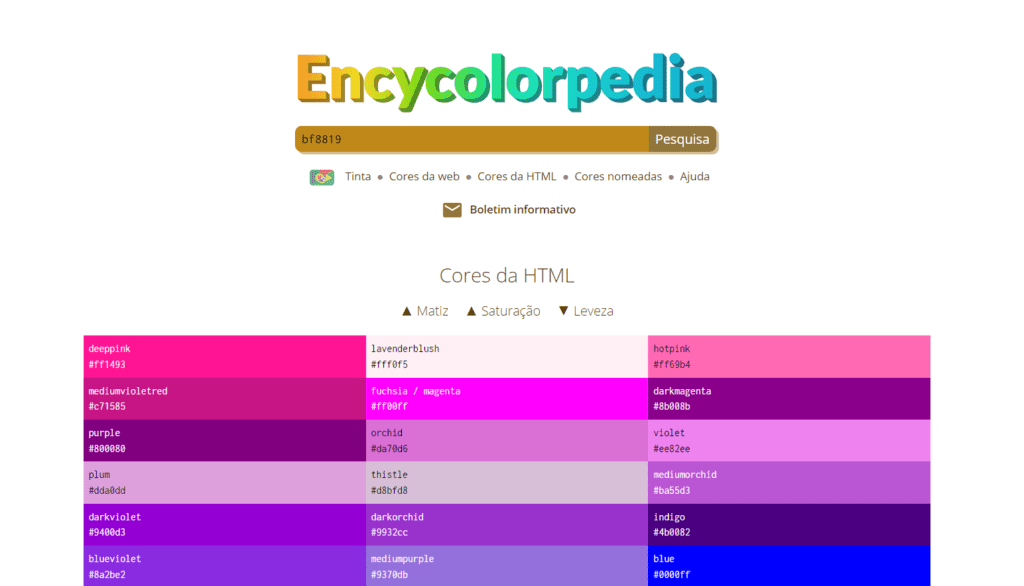 Ferramenta Encycolorpedia