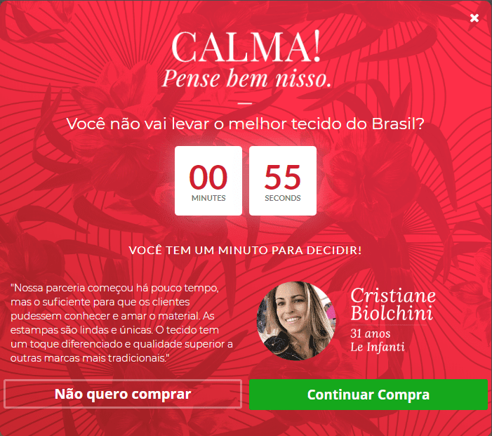 exit intent popups