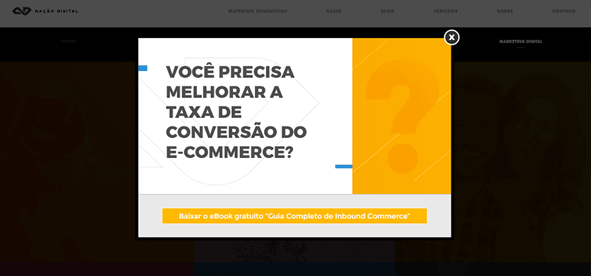 Popups De Captação